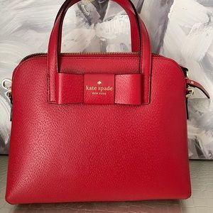 KATE SPADE MATTHEW ST MAISE LEATHER BOW CROSSBODY